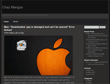 Tablet Screenshot of chazmangus.com